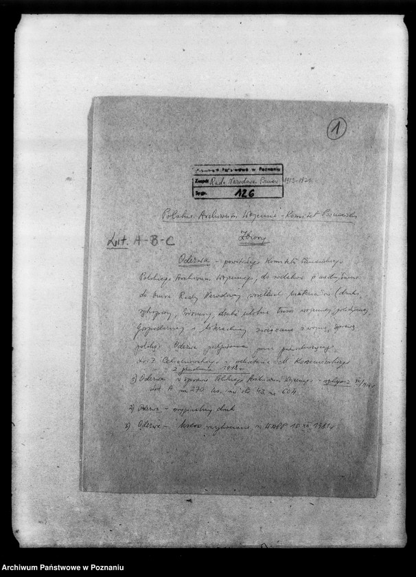 image.from.unit.number "Odezwa Komitetu Poznańskiego Polskiego Archiwum Wojennego do rodaków o nadsyłanie materiałów archiwalnych związanych z wojną."