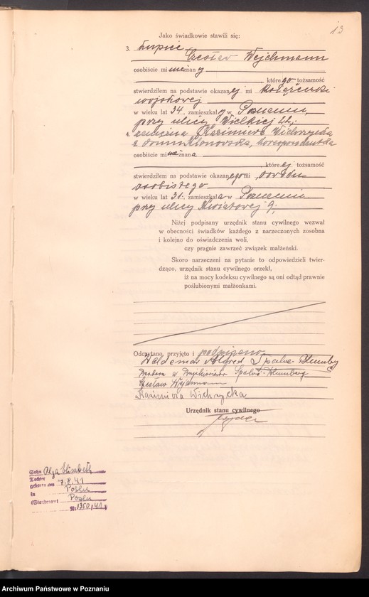 Obraz 15 z jednostki "Księga miejscowa małżeństw tom II [Rejestr główny małżeństw]"