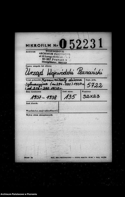 Obraz 2 z jednostki "Komunikaty meldunki dzienne sytuacyjne"