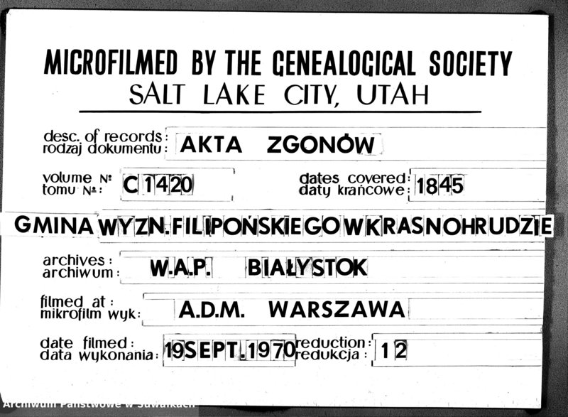 image.from.unit.number "Duplicaty Urodzeń Zaślubień i Zejść Sekty Filiponów w Gminie Krasnohruda z 1845 r."