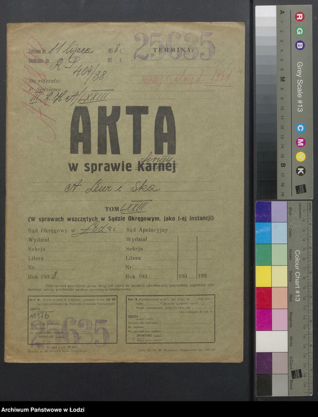 Obraz 2 z jednostki "Alia Szulem Lewi, Mojżesz Lewkowicz- sprzedaż towarów bawełnianych oraz braków i resztek"