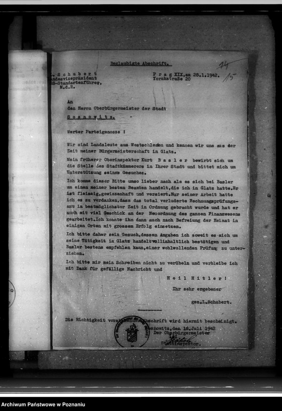 Obraz 20 z jednostki "Bewebungen um Amtskommissarstellen"