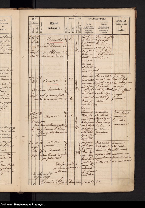 image.from.unit.number "Tom IIndus Liber metrices natorum ac baptisatorum gr.cath. ecclesia cathedralis ac parochialis Premisliensis pro suburbio Podzamcze cum Podskale et Krzemieniec et Kruhel [Tom II Księga metrykalna urodzonych i ochrzczonych greckokatolickiej cerkwi katedralnej i parafialnej przemyskiej z przedmieściami Podzamcze z Podskalem i Krzemieniec i Kruhel]"