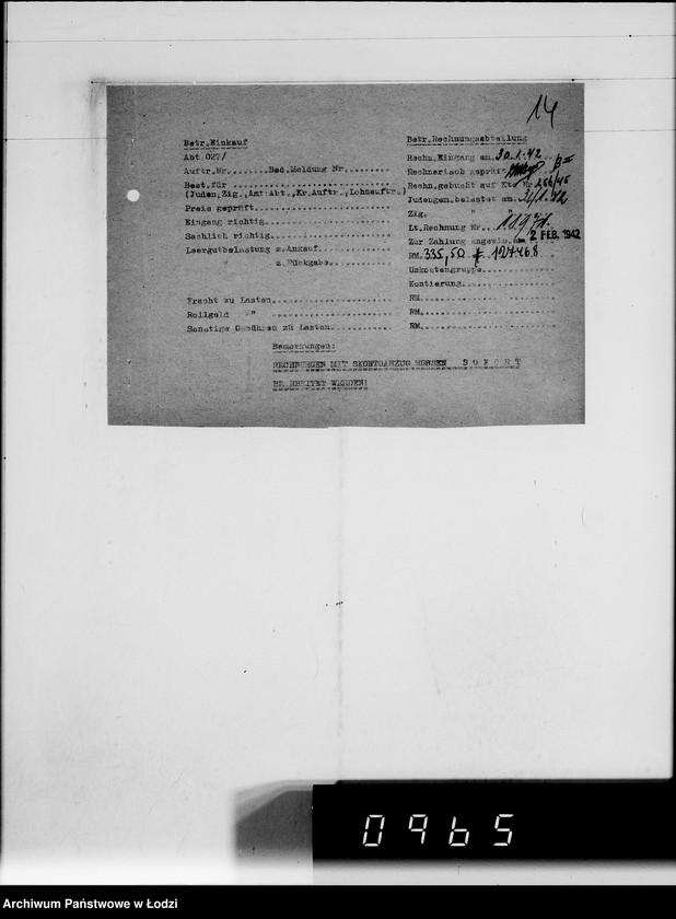 Obraz 19 z jednostki "T. [rachunki za dostawy towarów dla Getta]"