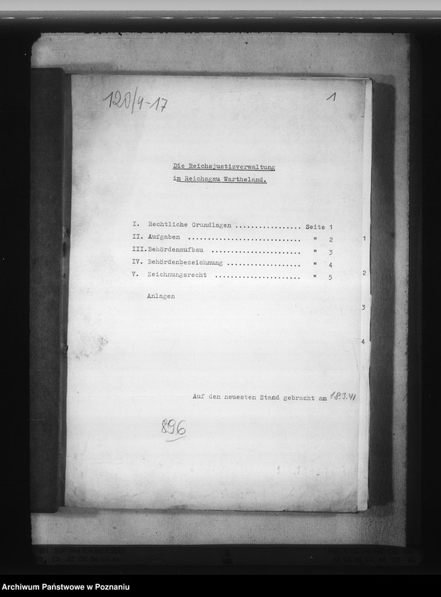 Obraz 5 z jednostki "Reichsjustizverwaltung im Reichsgau Wartheland"