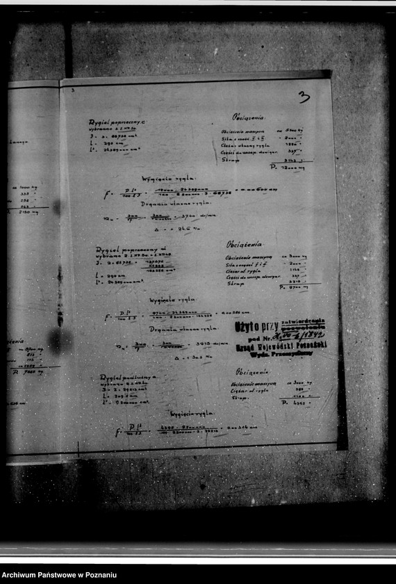 Obraz 7 z jednostki "Obliczenia statystyczne rusztu, słupów, stopy fundamentowej pod turbiną, stropu i dachu w hali turbinowni Cukrowni we Wrześni Spółka Akcyjna"