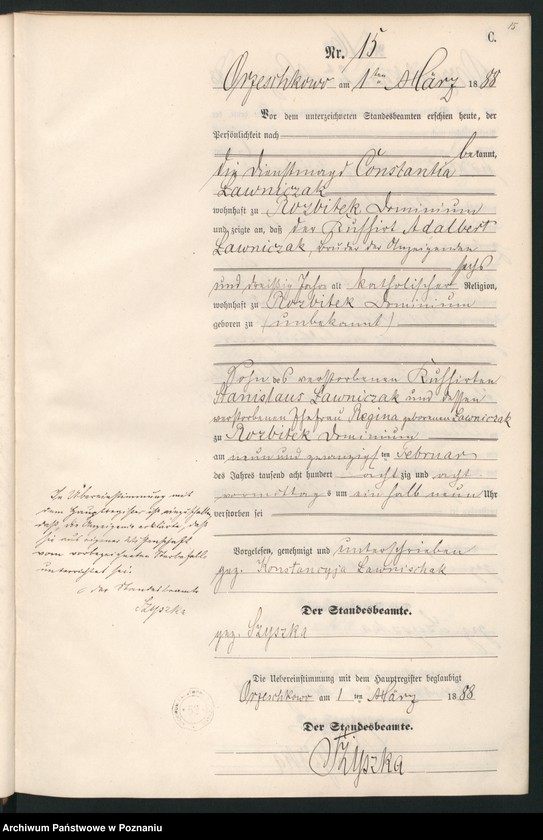 Obraz 18 z jednostki "Księga zgonów"