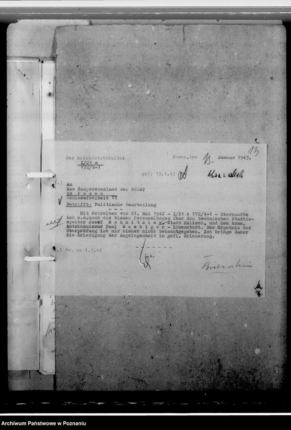 Obraz 17 z jednostki "Raebiger, Paul - komisarz obwodowy"