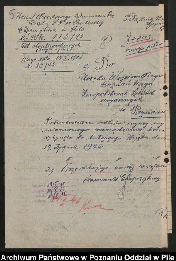 Obraz 7 z jednostki "[Zarządzenia i sprawozdania statystyczne dotyczące rejestracji szkód wojennych]"