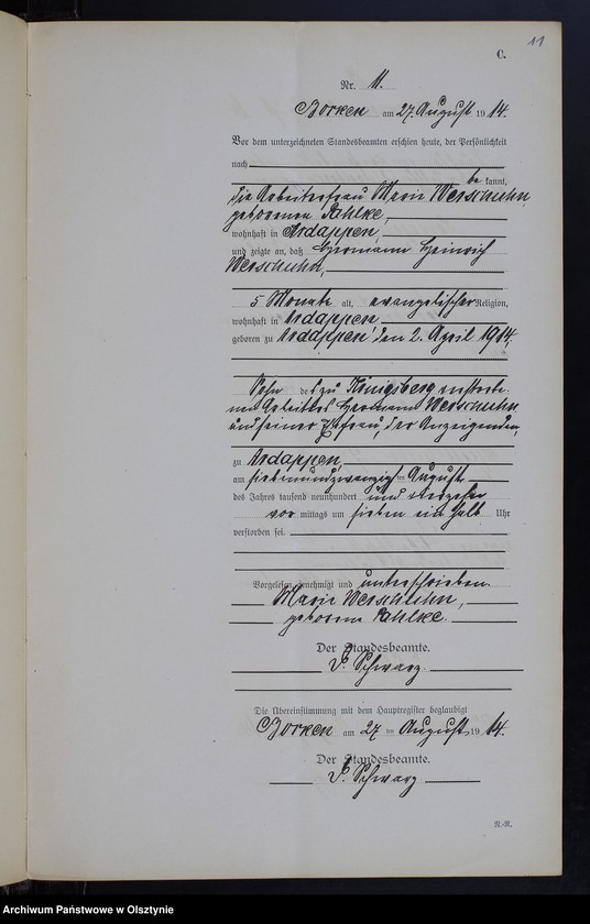 image.from.unit.number "Sterbe-Neben-Register Nr 1 - 19 [ Księga zgonów - wtóropis ]"