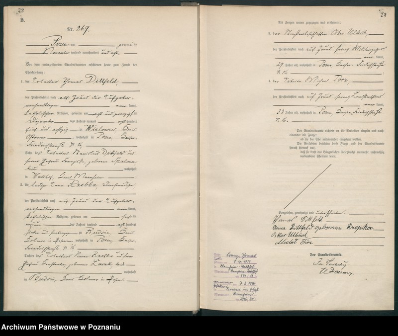 Obraz 14 z jednostki "Księga miejscowa małżeństw tom II [Rejestr główny małżeństw]"