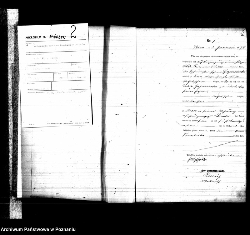 Obraz 3 z jednostki "Księga urodzeń"