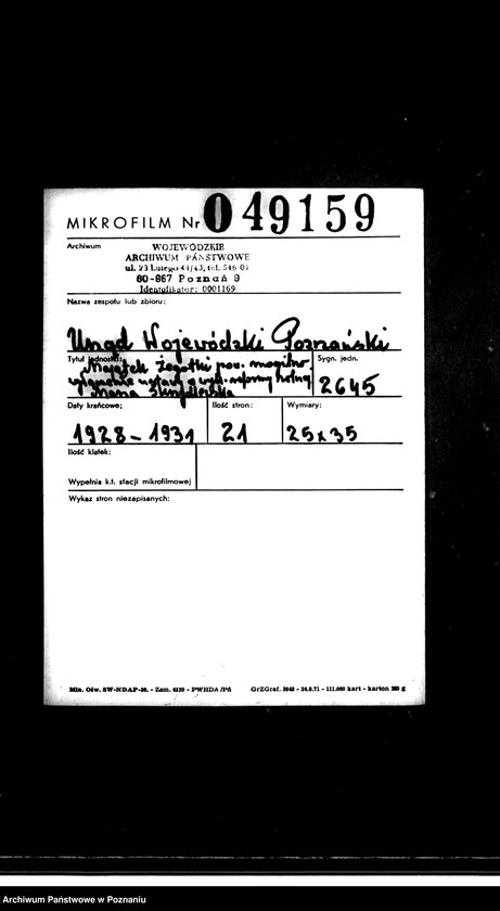 Obraz 2 z jednostki "Majątek Żegotki powiatu mogileńskiego wyłączenie z art. 4 i 5 ustawy o wykonaniu reformy rolnej Maria Skrzydlewska"