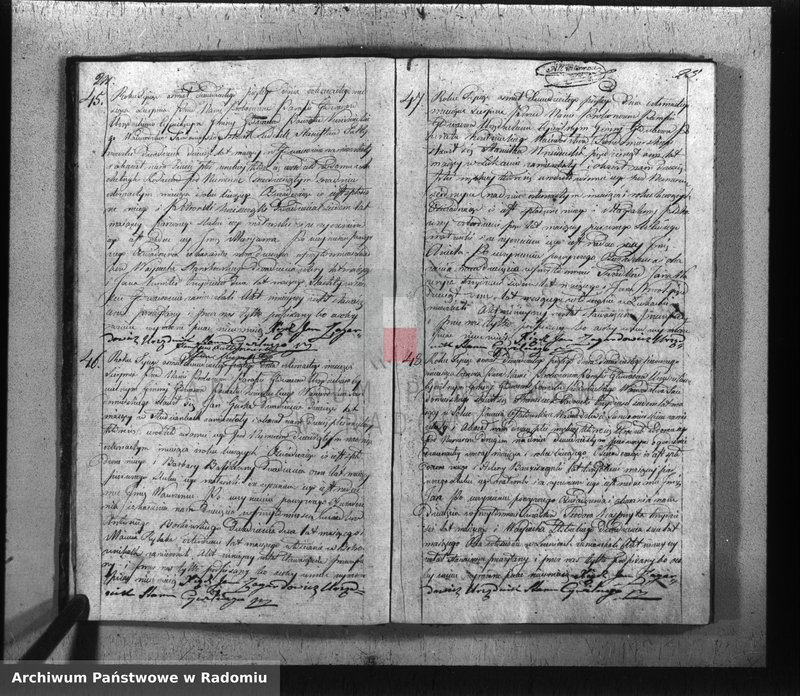 image.from.unit.number "[Duplikat akt urodzeń, małżeństw i zgonów parafii rk Głowaczów za 1825 r.]"