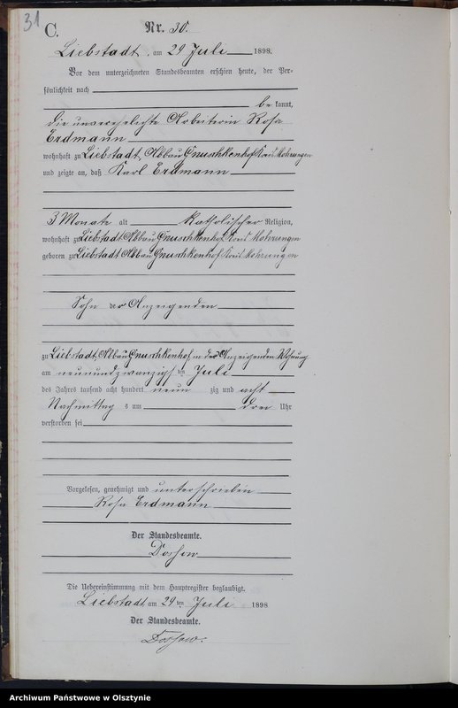 image.from.unit.number "Sterbe-Neben-Register Nr 1 - 46"
