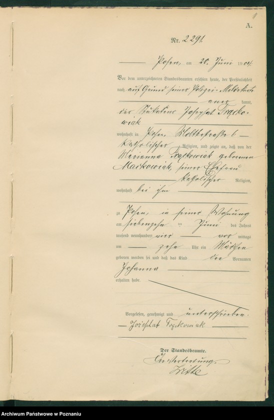 Obraz 12 z jednostki "Księga miejscowa urodzeń tom V"