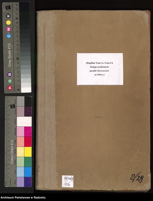 image.from.unit.number "[Duplikat Tom I a i Tom I b Księga urodzonych parafii Głowaczów za 1916 rok]"