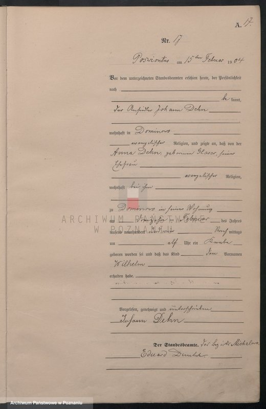Obraz 20 z jednostki "Geburts-Haupt-Register"