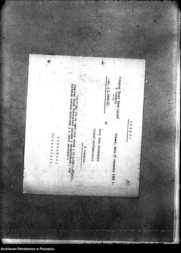 Obraz 13 z jednostki "Sprawy lekarzy [umowy i korespondencja] Okręg. Urząd Ubezpiecz."