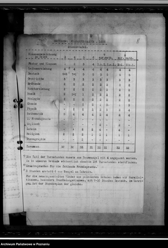 Obraz 13 z jednostki "Staatliche General von Briesen- Schule in Litzmannstadt (Łódź)"