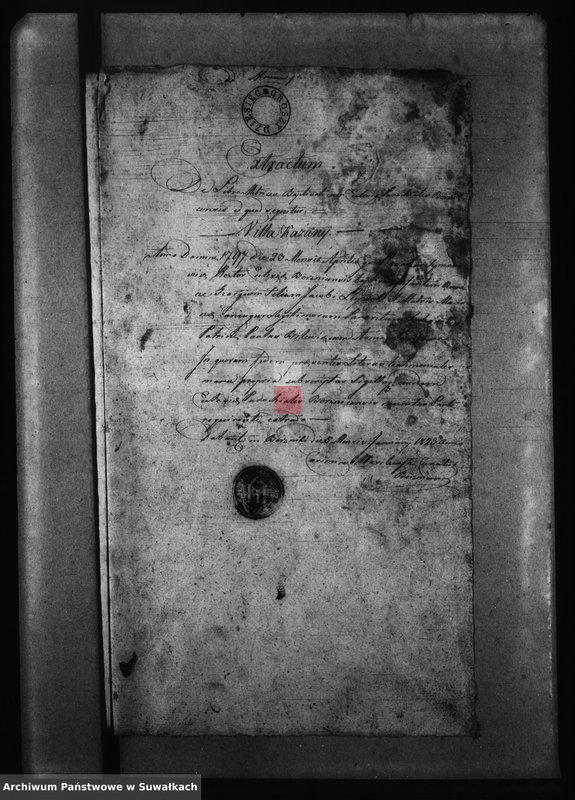 image.from.unit.number "Metryki czyli Wypisy służące do Akt Ślubnych Gminy Berzniki na Rok 1823"