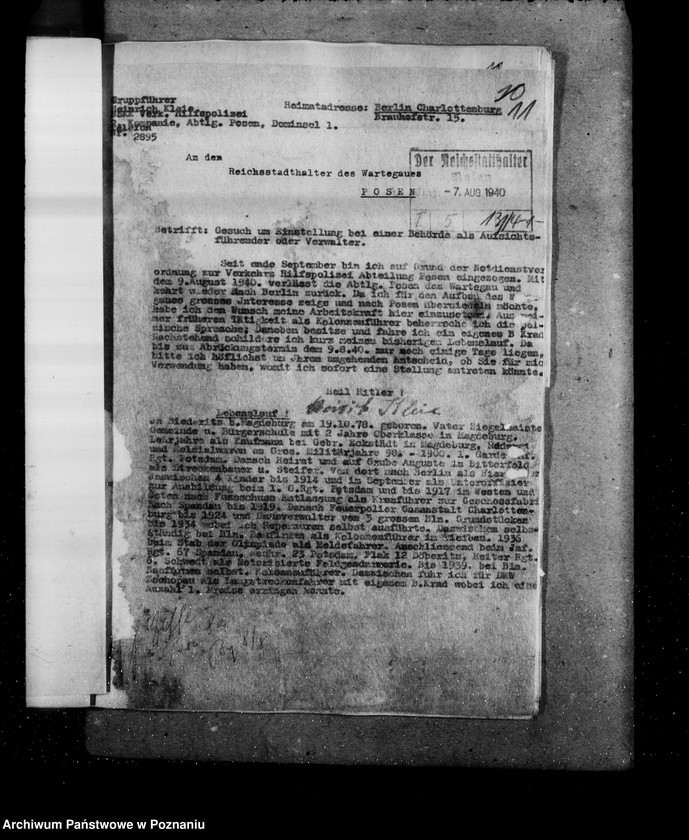 Obraz 15 z jednostki "Angestellten der Zentralstelle "Deutsche Volksliste" Posen"