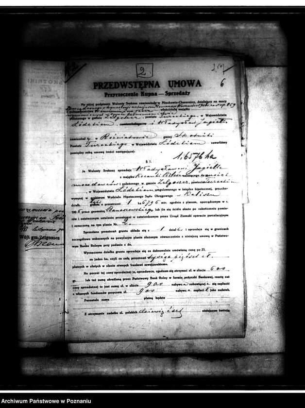 Obraz 10 z jednostki "Uregulowanie w myśl przepisów ustawy z 18.III.1932 r. prawa własności gruntów nabytych w drodze parcelacji majątku Kozanki-Podleśne powiatu tureckiego"