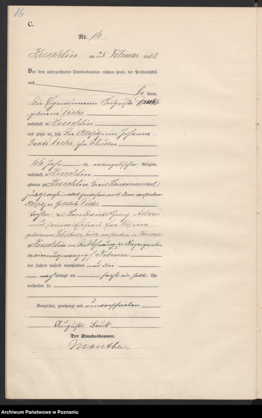 Obraz 19 z jednostki "Sterbe-Haupt-Register"