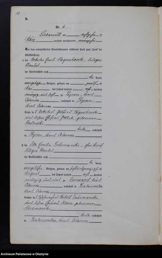 image.from.unit.number "Heirats-Neben-Register Nr 1 - 11 T. I"