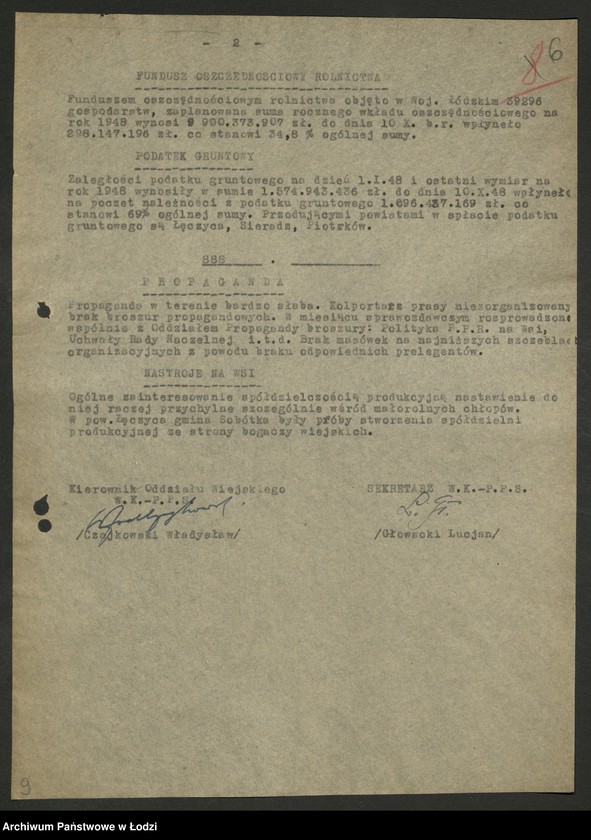 Obraz 7 z jednostki "Sprawozdanie Oddziału [i załącznik]"