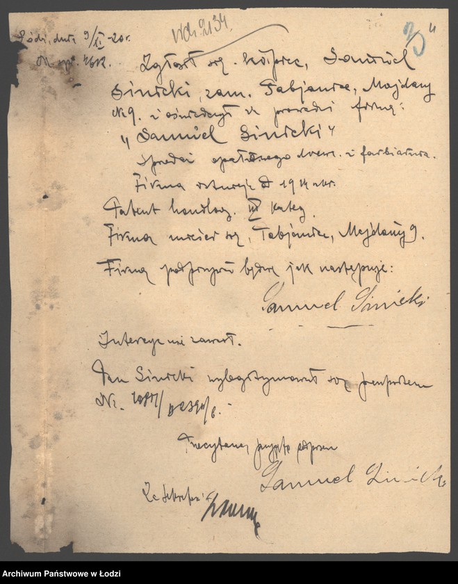 Obraz 6 z jednostki "Samuel Sinicki- sprzedaż opałowego drzewa i farbiarnia"