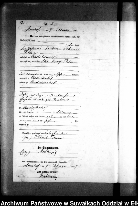 image.from.unit.number "Sterbe-Neben-Register des Preussischen Standes-Amtes Gr. Strengeln Kreis Angerburg"