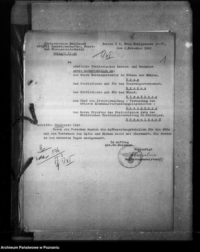 Obraz 5 z jednostki "Obstbaumzählung, Obsterntestatistik (korespondencja)"