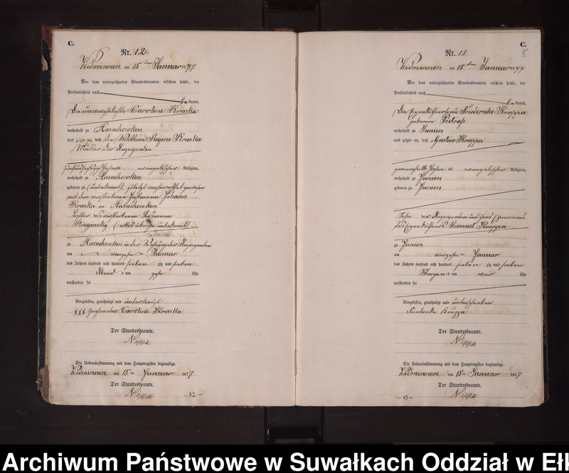 image.from.unit.number "Sterbe-Neben-Register des Preussischen Standes-Amtes Widminnen Kreis Loetzen"