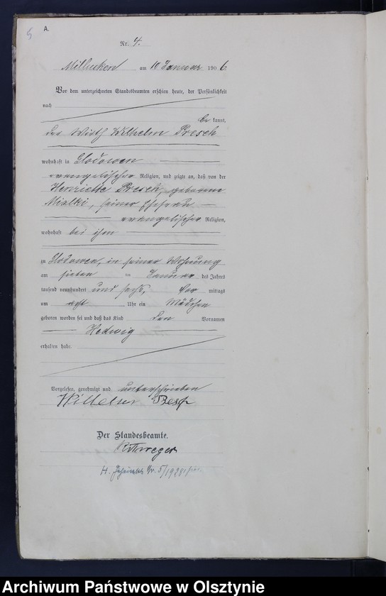 image.from.unit.number "Geburts-Haupt-Register Nr 1 - 115"