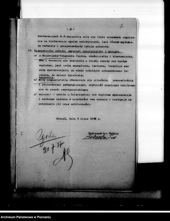 Obraz 10 z jednostki "Prywatna Szkoła Powszechna Sulerzyskiej w Poznaniu"