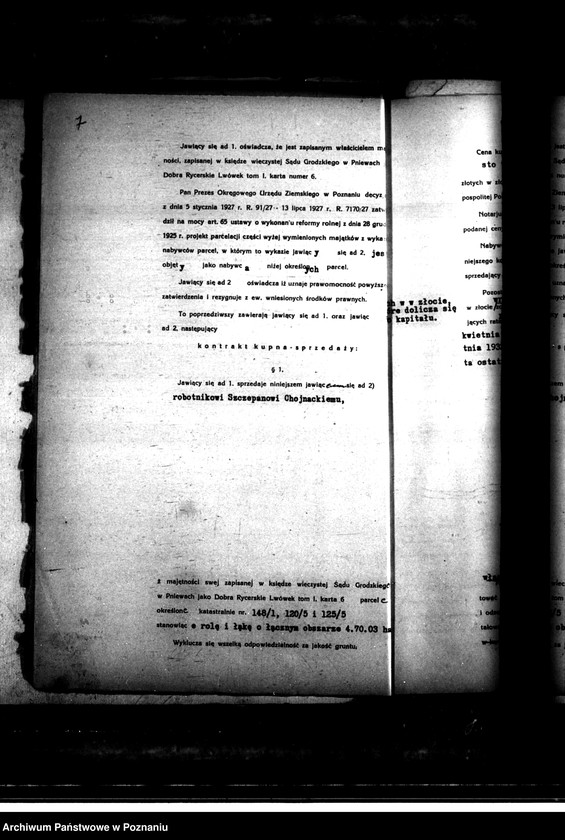 Obraz 11 z jednostki "/Kontrakty notarialne sprzedanych gruntów w drodze prywatnej parcelacji Posadowo/"