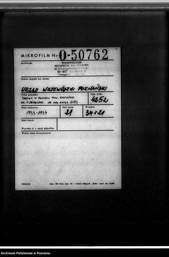 Obraz 2 z jednostki "Tartak w Poniecu pow. gostyński, własność H. Drobiński nr woj. kotła 2497"