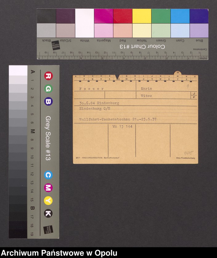 Obraz 3 z jednostki "[Fesser Marie, ur. 30.6.1884 Hindenburg]"