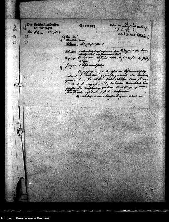 Obraz 13 z jednostki "Instandsetzungsarbeiten im Gästehaus des Gauleiters in Hermannsbad (Ciechocinek)"