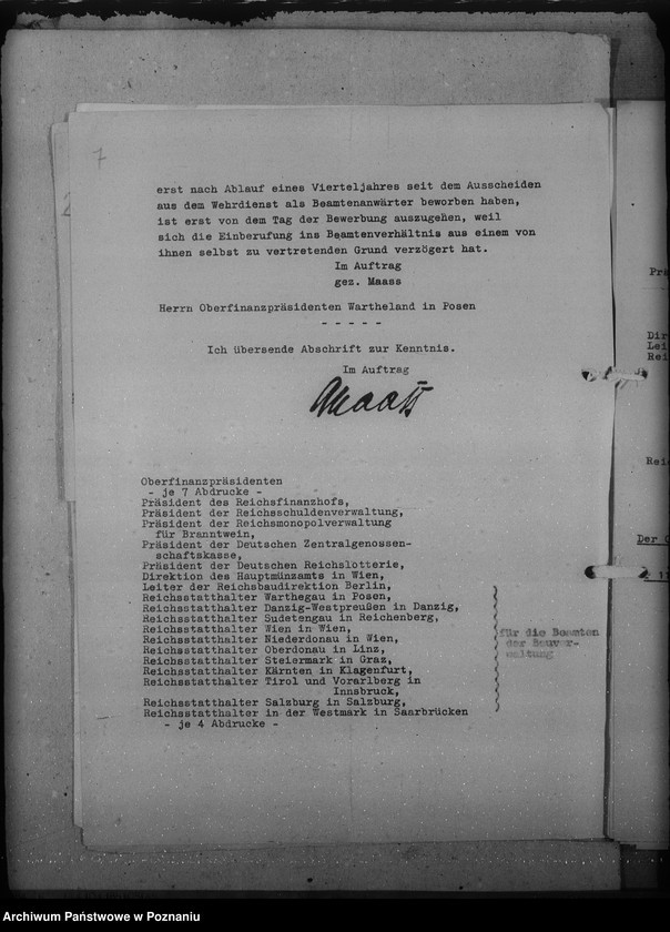 Obraz 11 z jednostki "Erlasse und Verfügungen betr. Festsetzung des allgemeinen Dienstalters der Beamten"