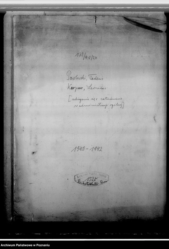 Obraz 4 z jednostki "Pawlowski, Tadeus; Karpow, Leonidas - ubieganie się o zatrudnienie w administracji ogólnej"