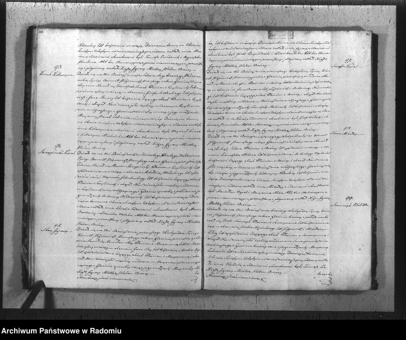 Obraz 18 z jednostki "Duplikat akt religijno cywilnych urodzonych, zaślubionych i zmarłych parafii Brzóza na rok 1851"