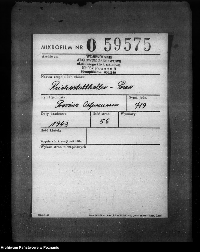 Obraz 2 z jednostki "Provinz Ostpreussen"