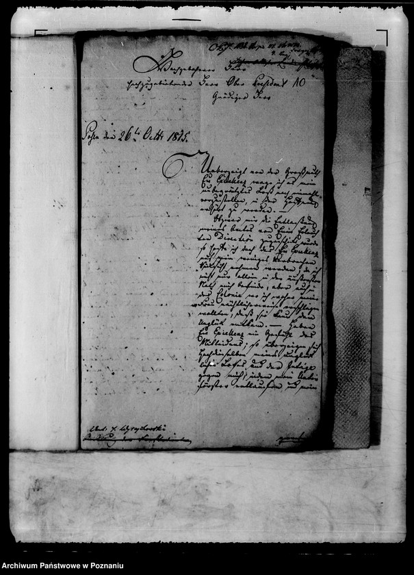 Obraz 15 z jednostki "Die Entlassung und Pensionierung des Herrn Oberförsters von Wyrzykowski zu Moschin /Mosina/."