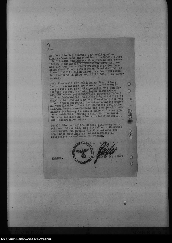 Obraz 6 z jednostki "Errichtung von Holzhäusern in Posen. Kreisschulungsburg. Reichsarbeitsdienst- Baracken, Schlaupe, Kreis Kempen"