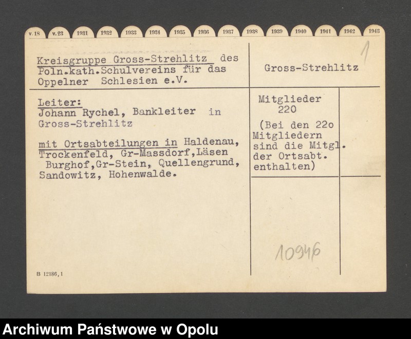 Obraz 3 z jednostki "Kreisgruppe Gross Strehlitz O/S des Polnisch -katholischer Schulverein für das Oppelner Schlesien e.V."