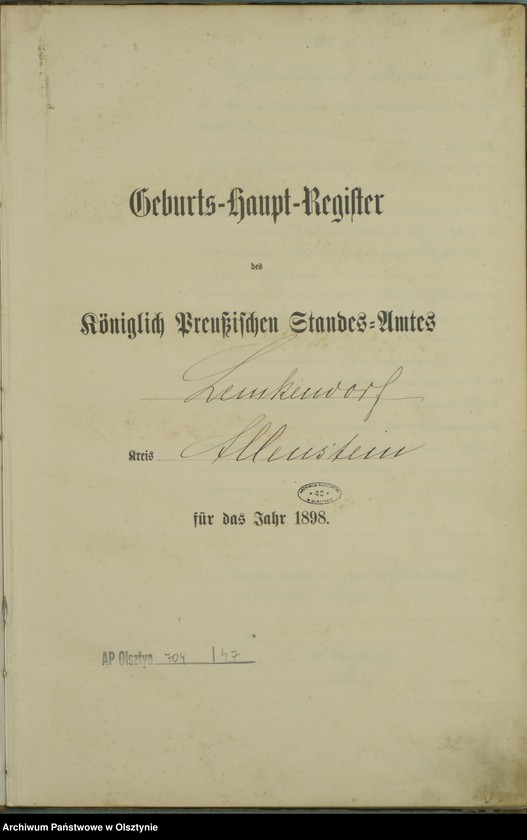 image.from.unit.number "Geburts-Haupt-Register Nr 1 - 119"