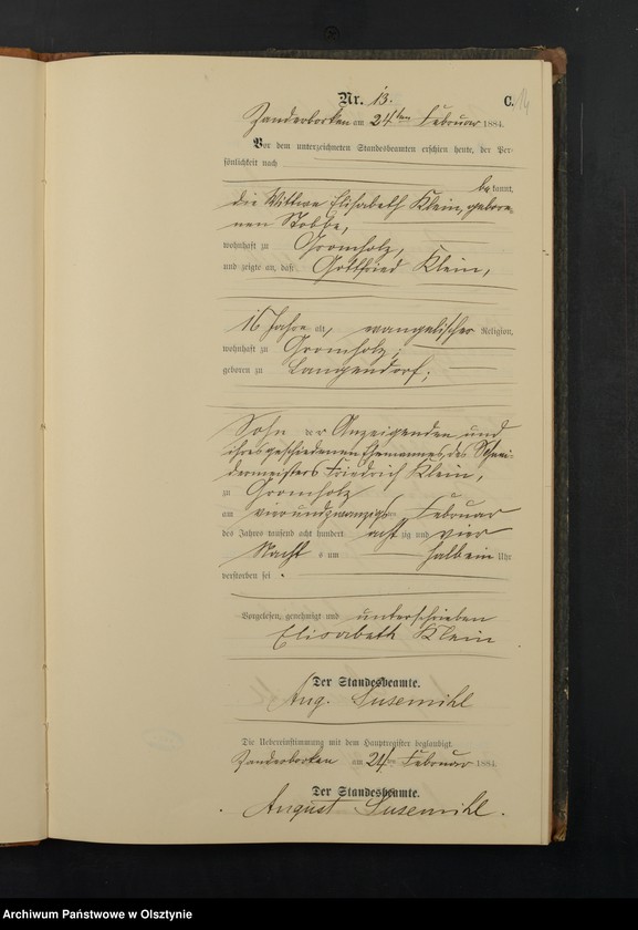 image.from.unit.number "Sterbe-Neben-Register Nr 1 - 66"