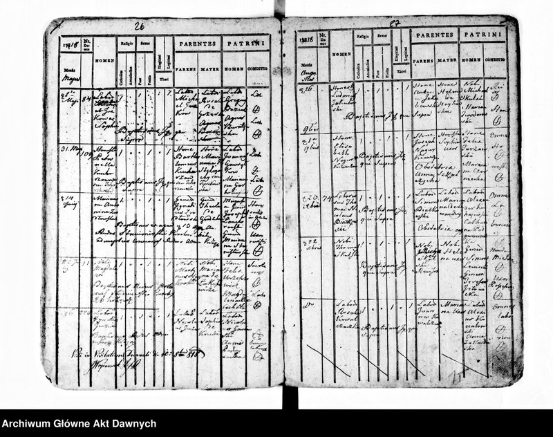 image.from.unit.number "Parafia: Mielnica. Dekanat: Borszczów. Księga metrykalna urodzeń, ślubów i zgonów dla miasta Mielnica."